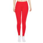 Leggings for Women Tummy Control High Waisted Yoga Pants Workout Gym Running Trousers Butt Lift Lounge Lightweight Leggings Red