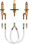 Moen 4794 M-Pact Two-Handle Roman Tub Valve with 10-Inch Center and 1/2-Inch PEX Cold Expansion