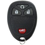 KeylessOption Keyless Entry Remote Control Car Key Fob Replacement for 15114374 Blue