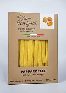 Pappardelle Egg Gourmet Pasta (Pack of 4) - Italian Gourmet Pasta From the Region of Di Campofilone - Imported Gourmet Italian Egg Pasta - 8.8 ounces / 250 grams