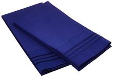 Elegant Comfort Wrinkle & Fade Resistant Premium Hotel Quality Microfiber Ultra Soft Luxurious 2-Piece Pillowcases, King Size, Royal Blue