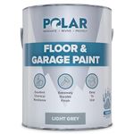 Polar Light Grey Floor & Garage Paint - 5 Litres | Ideal Garage Floor Paint for Garages, Warehouses & Concrete Floors | Hard Wearing & Slip Resistant Concrete Paint | Mid-Sheen Finish | Interior Use