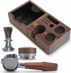 KNODOS 54mm Breville Accessories Kit Espresso Tamper,Bottomless Portafilter, Distributor, Knock Box &Tamp Station | Coffee Accessories for Breville Express, Pro, Touch,Bambino