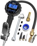 Digital Tire Pressure Gauge with Inflator, Improved Leaks Protection, 200PSI Air Chuck and Compressor Accessories, Extended Hose with 360° Air Chuck