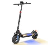 iScooter iX3 800W Electric Scooter, Max 40KM Range & 40KM/H Speed, 10 Inch Pneumatic Tubeless Off Road Tires, Escooter with Folding & Height-adjustable & Dual Braking & 4 Absorbers & 360° Lighting