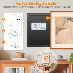 Mejasg 52L Large Fireproof Safe – Secure Home Storage Box