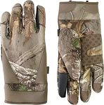 Manzella Men's Stretch Coyote Cold Weather Hunting Glove, Waterproof, Windproof, Touchscreen Capable, Realtree Xtra, Large