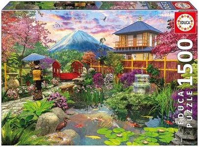 Educa - Puzzle de 1500 pièces pour Adultes | Jardin Japonais. Mesure: 85 x 60 cm. Contient Environ de la Colle Fix Puzzle. À partir de 14 Ans (19937)
