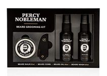 Percy Nobleman Beard Grooming Kit. Signature Scented Beard Oil 50ml. Beard Wash 50ml. Beard Balm 20ml. Beard Comb.