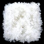 Dingion 50 ft Christmas Tinsel Garland, White Metallic Twist Garland Artificial Tinsel Garland for Xmas Tree Fireplace Home Wedding Party Christmas Decoration (Snowflake Style)