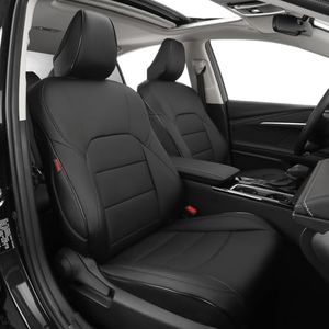 EKR Camry Seat Covers for Toyota Camry SE,XSE,SE Sport 2012-2017 (Not for Hybrid) Leather Car Seat Cover Full Set for Trucks SUV-Faux Leather (Black)