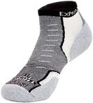 Thorlos Unisex Experia Mini Crew Socks, White/Black, Shoe Size: 9-10