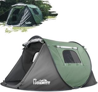 ROAMIST Tents for Camping, 2 Person Easy Pop Up Camping Tent, Waterproof Windproof Automatic Setup Lightweight Camping Tent with Extra Storage, Family Tents for Camping, Hiking & Traveling