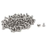 uxcell 5mm Long M2.5x4mm Hex Button Head Bolts Machine Screws 100 Pcs