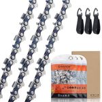 Savior 3 x 20 inch Chainsaw Chain 76 Drive Links, 058" Gauge, 0.325" Pitch, Replacement Saw Chain for Hyundai 62cc, Timberpro and Other Chainsaws