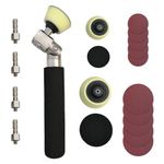 Bowl Sander Kit For Woodturning/Wood Lathe，with Rotatable Spindle Head 2 Inch 3 Inch Pads