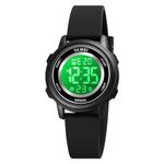 findtime Womens Sports Watch Digital Watches for Women 50M Waterproof Watches for Women Digital Watch for Outdoor Sports with Large Face LED Backlight