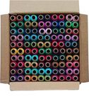 Vardhman Polyester Sewing Threads in Box H-304 (Multi-Coloured) - Set of 100 Pieces