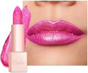 Oulac Bright Pink Glitter Lipstick 