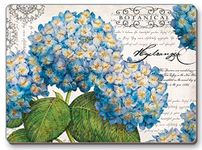 CounterArt Hardboard Placemat, Set of 2, Botanical Hydrangea