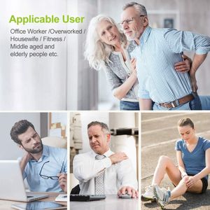 AUVON Rechargeable TENS Machine Muscle Stimulator – 24 Modes, 8 Pads