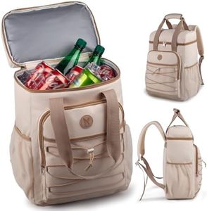 Sac à Dos Isotherme avec poignée supérieure rembourrée, Sac à Dos léger et étanche, Grande capacité pour glacière, idéal pour Les Femmes et Les Hommes, pour Le Camping et Les Pique-niques.