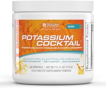 Jigsaw Health Potassium Cocktail | Formerly Pickleball Cocktail | Orange Flavor | 60 Servings (Jar)