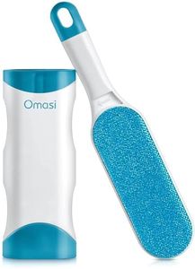 Omasi Fusselbürste Tierhaare, Haustier Bürsten, Haustier Pelz und Fussel entfernen, Fusselentferner mit selbstreinigender doppelseitiger Basisbürste, perfekt fur Mobel,Teppich