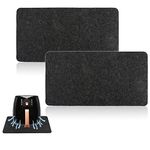 2 Pack Heat Resistant Mat for Air Fryer,Appliance Sliders for Kitchen Appliances,Coffee Mat,Heat Proof Mat,Kitchen Countertop Protector Mat (17"x9")