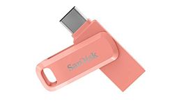 SanDisk Ultra Dual Drive Go USB 3.0 Flash Drive, Peach, 512GB, 5Y