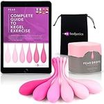 Bodyotics Deluxe Kegel Weighted Exercise Balls - Pelvic Floor Tightening and Strengthen Bladder Control - Prevent Prolapse - Set of 6 for Beginners to Advanced with Free E-Book