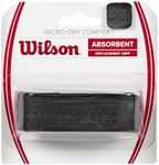 WILSON Unisex Adult Perforated Tennis Racket Grip, Black