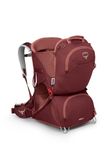 Osprey Poco LT Lightweight Child Carrier Backpack - Compact, Travel-Ready Kid Carrier with Sunshade and Adjustable Fit - Lightweight, Comfortable Hiking Carrier for Toddlers, Red Mountain