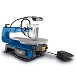 Scheppach Deco-XLS 16" Scroll Saw | 120W | 127mm Blades | 50mm Cut | Foot Pedal | LED Light | 45° Table Tilt