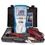 Peaktech 2705 - Digital-Milliohmmeter with 4 Pin Kelvin Test Leads, Distance Measurement, TÜV/GS, Multimeter, Continuity Tester, LCD Display with Bargraph - Cat III 1000 V