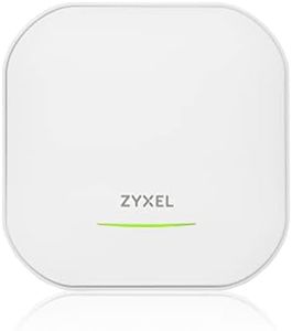 Zyxel WiFi 6E AXE5400 2.5G Multi-Gigabit Business AP | Bandflex 2.4Ghz and 5Ghz or 6Ghz Operation | 1 GbE Passthru| Mesh, Seamless Roaming, Captive Portal | Hybrid Cloud | POE+ Support | NWA220AX-6E