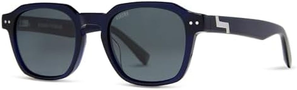 KIAURA Lautner Premium UV400 Polarized Sunglasses, XL & Original Sizes, Shape Memory Acetate Frames, Scratch-Resistant Lenses (Deep Blue, Original)