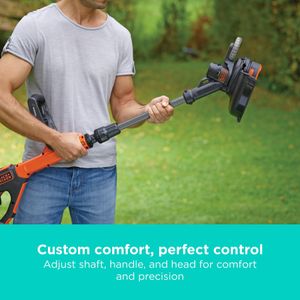 BLACK+DECKER Cordless Grass Trimmer 28cm – POWERCONNECT Strimmer