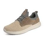 Bruno Marc Men's Slip On Fashion Sneakers Casual Lightweight Running Walking Tennis Shoes,Size 11,Khaki,Walk_Work_01