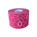 Theraband Kinesiology Natural Rubber Tape Standard Roll, [Pink/White Print, 2 Inch X 16.4 Feet]