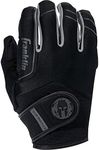 Franklin Sports Spartan Race Gloves - Mens + Womens OCR Obstacle Course Gloves - Pair - Black/Grey - Multi Sport Gloves