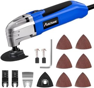 AVID POWER Oscillating Tool, 22000 OPM Electric Oscillating Multi Tool with 3°Oscillation Angle, Cutting, Sanding, Grinding, Scraping, 11 Accessories & Universal Interface-Blue