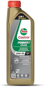 Castrol POWER1 Cruise 20W-50 Engine Oil | Long-Lasting Performance, Smooth Riding & Heat Stability | Ideal for Cruising & Touring Bikes | 1.2L