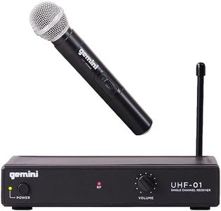 Gemini Sound UHF-01M F3 - Premium Handheld Wireless Microphone with Dynamic Range, Ideal for Stage Performances, Conferences, and Events