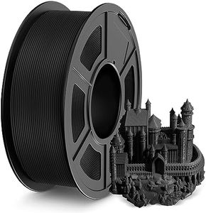 SUNLU PLA 3D Printer Filament, No String PLA Filament 1.75mm, Neatly Wound AntiString PLA 3D Printing Filament, Fast Printing for 3D Printer, Dimensional Accuracy +/- 0.02 mm, 1KG,APLA Black