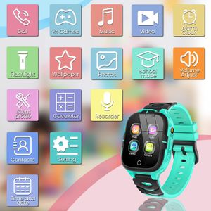 ELEJAFE Kids Smart Watch – Calls, SOS, 24 Games, 2 Cameras, Green