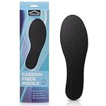 FAKILO Carbon Fiber Insole 1 Piece, Rigid Support for Turf Toe, Foot Fractures, Hallux Rigidus, Mortons Toe, Suitable for Hiking, Walking, Sport-243mm