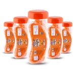 DOBIEE Orange Candy Jars (Pack of 5) 180g Each | Orange Candies | Santra Travel Pack Jars | Sweet and Tangy Outburst | Vitamin C Candies | Narangee Candy | Real Nagpur Orange Flavor | Santra Toffee