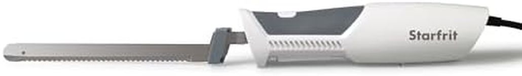 Starfrit Electric Knife with Offset Blades - Precision Slicing - Enhanced Safety - Ergonomic Handle