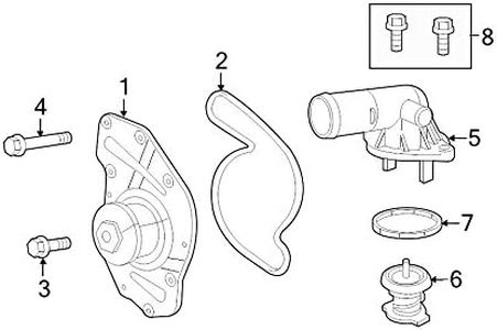 Mopar 0518 4977AE, Engine Coolant Thermostat Kit